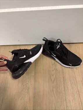 Nike Air Max 270 Women's Black and White Athletic Sneakers